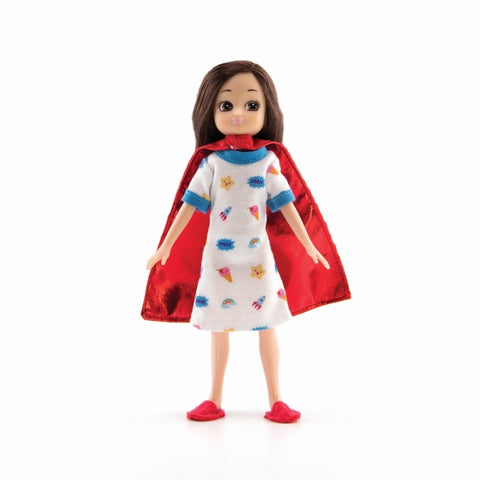Lottie „Tikroji herojė“ lėlė – STEM įkvėpta, su apsiaustu ir meškiuku, 3+