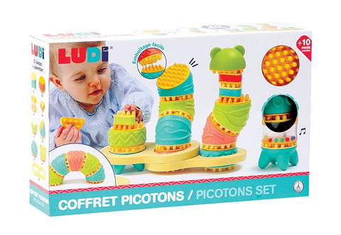 LUDI lavinamasis sensorinis žaidimas „Pikotonas“, 20 dalių, kūdikiams nuo 10 mėn.