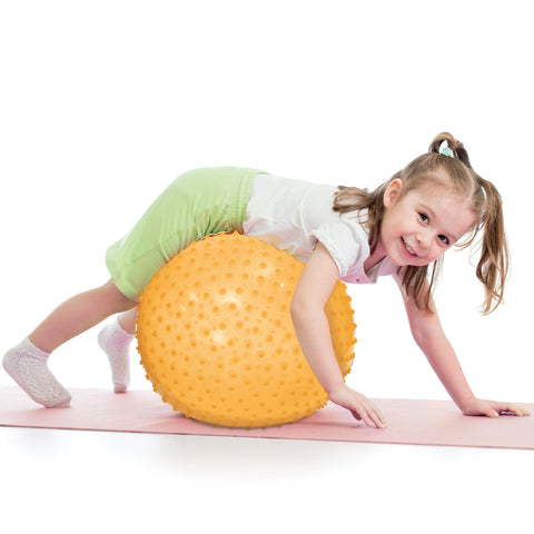 LUDI masažinis gimnastikos kamuolys vaikams 45 cm, iki 50 kg – žaidimams lauke ir viduje