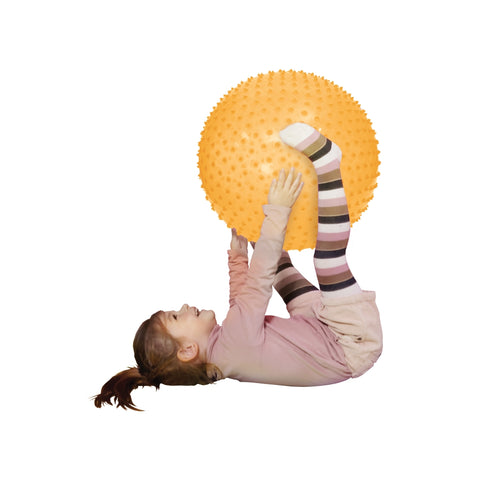 LUDI masažinis gimnastikos kamuolys vaikams 45 cm, iki 50 kg – žaidimams lauke ir viduje