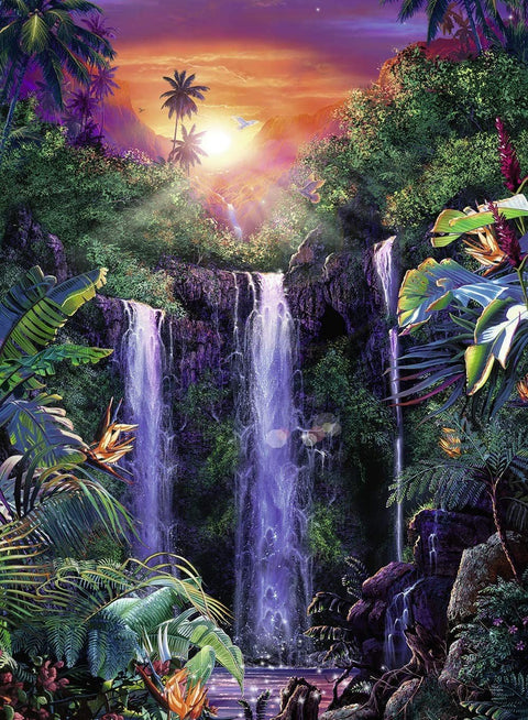 Ravensburger: Magical waterfall 500 Piece Puzzle - RAVENSBURGER dėlionė - HOBI.LT 🇱🇹