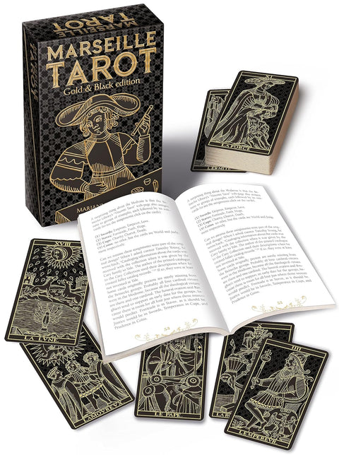 Lo Scarabeo: Marseille Tarot kortos aukso ir juodos sp. leidimas Lo Scarabeo - HOBI.LT 🇱🇹