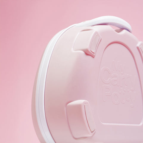 My Carry Potty sandarus nešiojamas mokomasis naktipuodis vaikams, švelniai rausvas