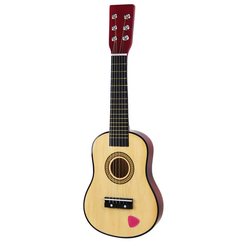 Medinė vaikiška gitara Bino – derinama, tikros stygos, 59 cm, 3+
