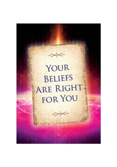 įkvepiantis plakatas Your Beliefs Are Right for You ant sendinto pergamento su rožiniu ir violetiniu fonu
