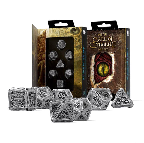 Q - Workshop: Metal Call Of Cthulhu kauliukų rinkinys - HOBI.LT 🇱🇹