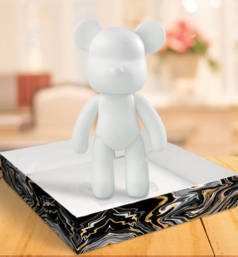 Splat Planet Marble Bear rankdarbių rinkinys – 23 cm meškiukas su metaliniais marmuro dažais (4+)