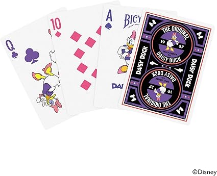 Bicycle Disney Daisy Duck žaidimo kortos – stilinga kolekcinė kaladė