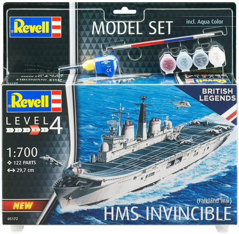 Revell: Model Set HMS Invincible (Falkland War) - PLASTIKINIS modeliavimo rinkinys - HOBI.LT 🇱🇹