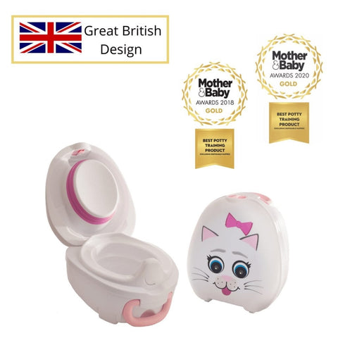 My Carry Potty „Katytė“ – nešiojamas sandarus kelioninis naktipuodis vaikams