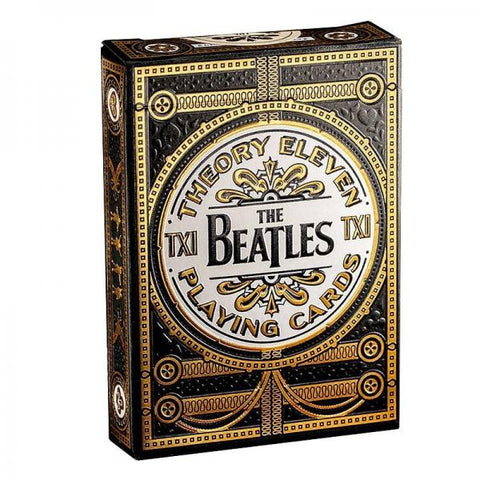 The Beatles kolekcinės juodos žaidimų kortos – riboto leidimo, auksinė folija