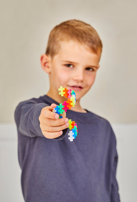 Plus-Plus Mini konstruktorius, neoninės spalvos, 240 detalių