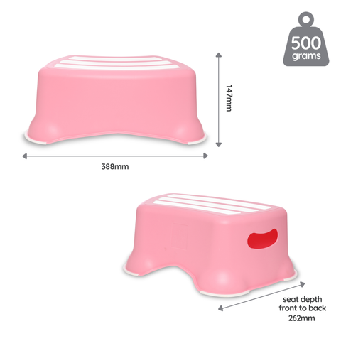 My Carry Potty neslystantis vaikiškas laiptelis – rožinė pastelė, iki 50 kg
