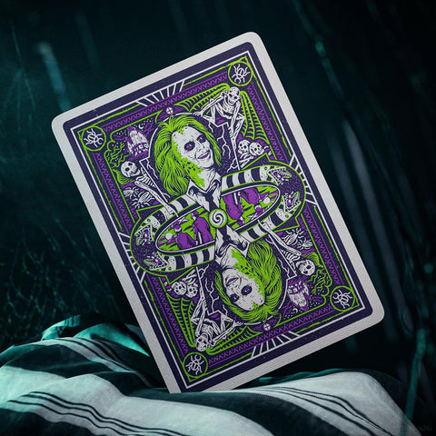 Beetlejuice žaidimo kortos – pokeriui, triukams, kolekcininkams