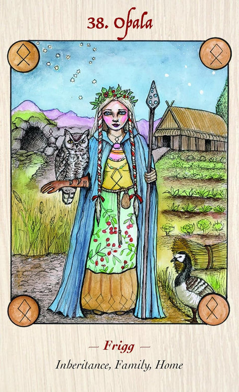 Blue Angel: Norse Goddess Rune Oracle kortos Blue Angel - HOBI.LT 🇱🇹