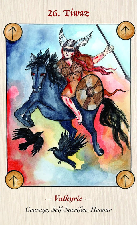Blue Angel: Norse Goddess Rune Oracle kortos Blue Angel - HOBI.LT 🇱🇹