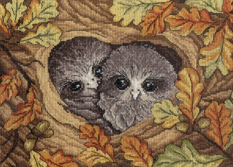 MP Studija: Owls SNV - 548 siuvinėjimo rinkinys iš MP Studija - HOBI.LT 🇱🇹