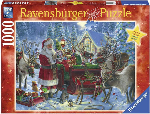 Ravensburger: Packing The Sleigh 1000 Puzzle - RAVENSBURGER dėlionė - HOBI.LT 🇱🇹