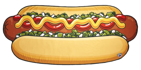 Paplūdimio kilimėlis „Hot Dog“ 216×94 cm – BigMouth, 100% poliesteris