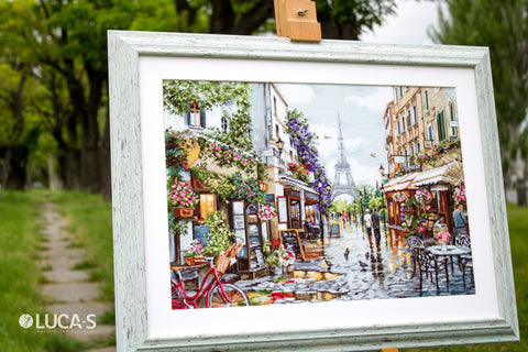 Luca - s: Paris in Flowers SB2365 - siuvinėjimo kryželiu rinkinys - HOBI.LT 🇱🇹