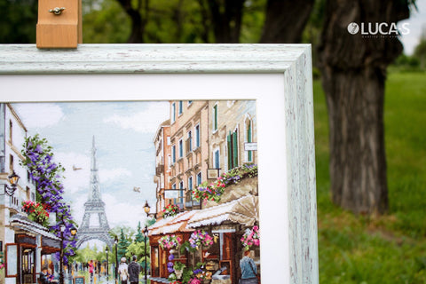 Luca - s: Paris in Flowers SB2365 - siuvinėjimo kryželiu rinkinys - HOBI.LT 🇱🇹