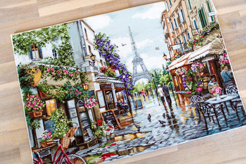 Luca - s: Paris in Flowers SB2365 - siuvinėjimo kryželiu rinkinys - HOBI.LT 🇱🇹