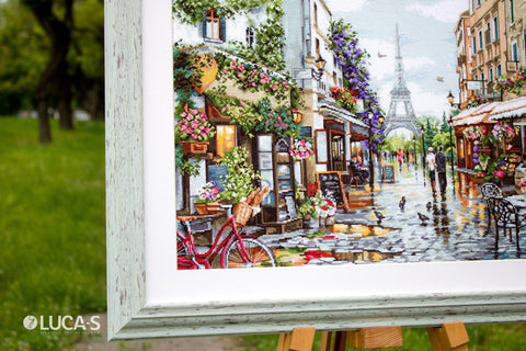 Luca - s: Paris in Flowers SB2365 - siuvinėjimo kryželiu rinkinys - HOBI.LT 🇱🇹