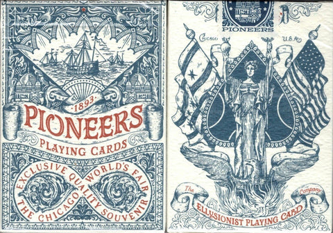 Ellusionist: Pioneers mėlynos žaidimų kortos - HOBI.LT 🇱🇹