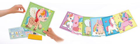 PlayMais kūrybinė mozaika „Vienaragis“ – 2300 dalių rinkinys, 5+, tvarus