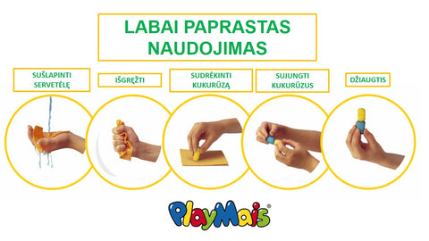 PlayMais kūrybinis rinkinys „Karvutė“ One, 80 vnt – biologiškai suyrantis, 3+
