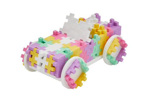 Plus-Plus konstruktorius „Saldainiukas“ automobilis, 200 det., mini, pastelinės spalvos