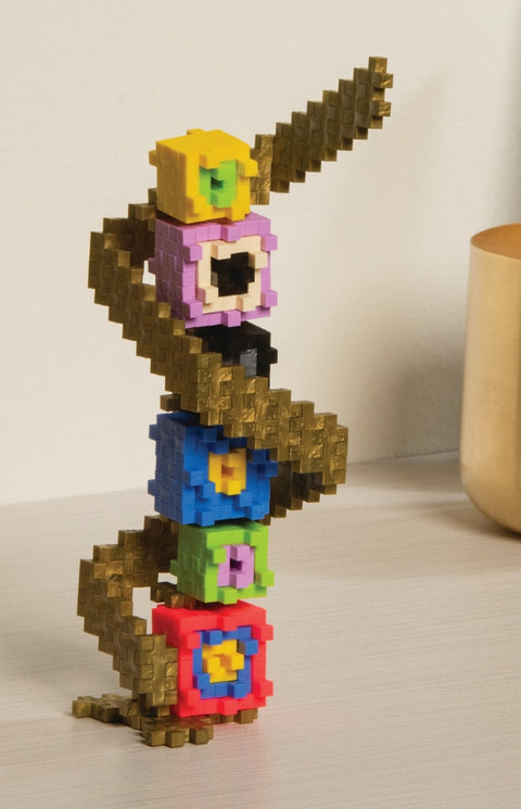 Plus-Plus Mini konstruktorius Įkvėpimas: Klimtas „Bučinys“ – 350 detalių, 7–12 m., pagaminta Danijoje