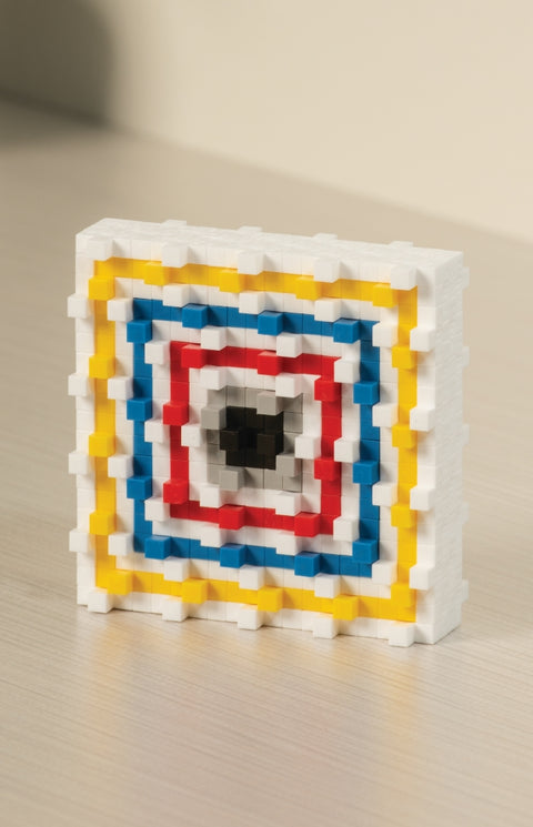Plus-Plus Įkvėpimas: Mondrianas – mini konstruktorius, 350 detalių, 7–12 m.