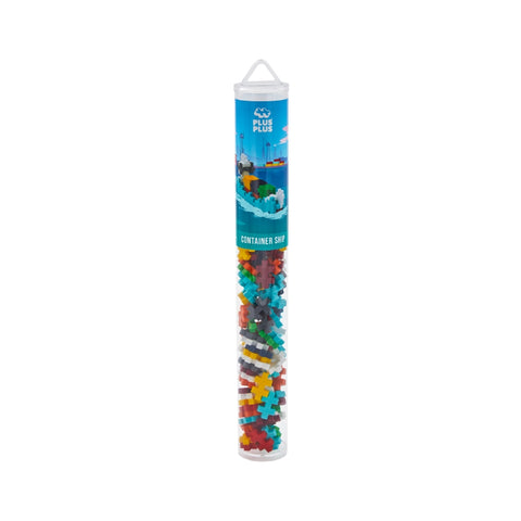 Plus-Plus Mini konstruktorius Konteinerinis laivas – 100 det., 5+