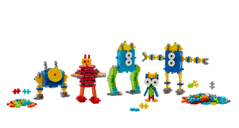 Plus-Plus konstruktorius „Robotai“ – 250 det., mini 20 mm, 5–12 m.