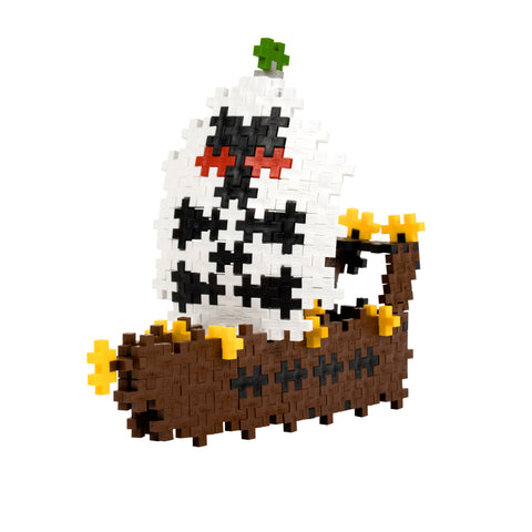 Plus-Plus konstruktorius „Piratai“ – 360 vnt., Mini (20 mm), bazinės spalvos, 5–12 m.