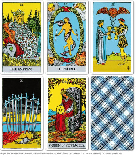 US Games Systems: Pocket Rider Waite Tarot kortos - HOBI.LT 🇱🇹