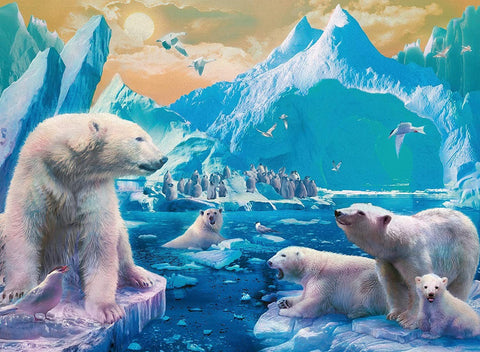 Ravensburger: Polar Bear Kingdom 300 Piece Puzzle - RAVENSBURGER dėlionė - HOBI.LT 🇱🇹