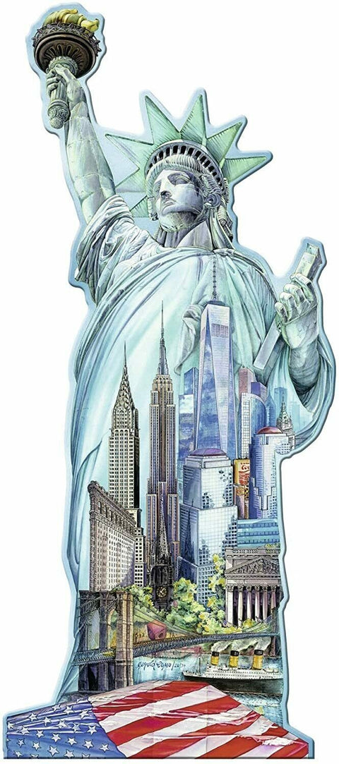 Ravensburger: Puzzle 1000 Silhouette Libery Statue - RAVENSBURGER dėlionė - HOBI.LT 🇱🇹