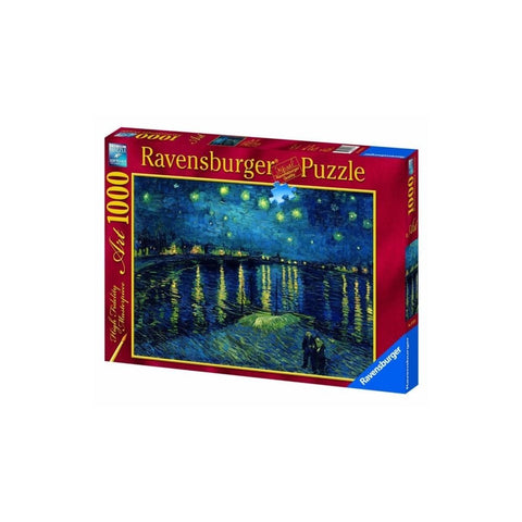 Ravensburger: Puzzle 1000 Starry Night Over the Rhône by Van Gogh - RAVENSBURGER dėlionė - HOBI.LT 🇱🇹