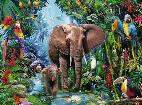 Ravensburger: Puzzle 150 XXL Safari Animals - HOBI.LT 🇱🇹