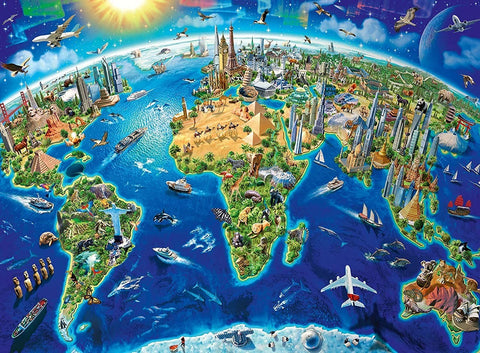 Ravensburger: Puzzle 200 World Map - RAVENSBURGER dėlionė - HOBI.LT 🇱🇹