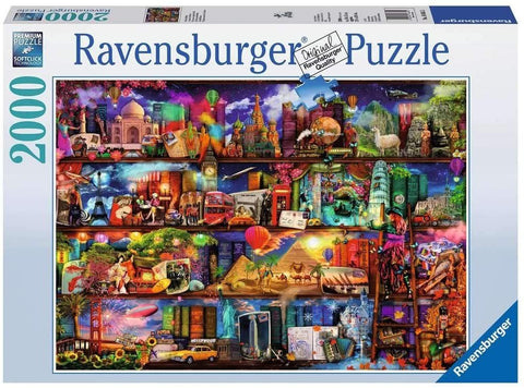 Dėlionė Ravensburger 2000 det. spalvingas pasaulio paminklų ir miestų koliažas su daugybe smulkių detalių