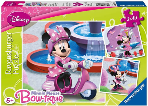 Ravensburger: Puzzle 3x49 Minnie Mouse - RAVENSBURGER dėlionė - HOBI.LT 🇱🇹
