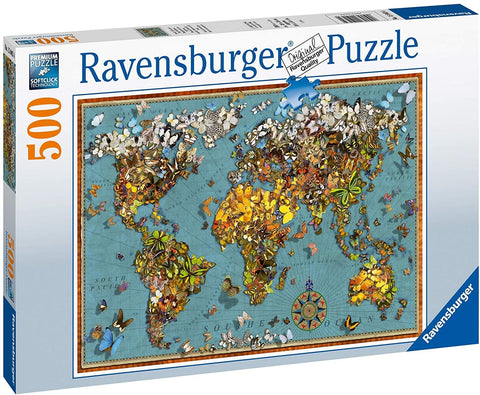 Ravensburger: Puzzle 500 World Of Butterflies - RAVENSBURGER dėlionė - HOBI.LT 🇱🇹