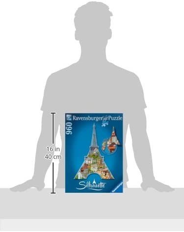 Ravensburger: Puzzle 960 Silhouette Eiffel Tower - RAVENSBURGER dėlionė - HOBI.LT 🇱🇹