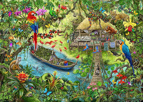 Ravensburger: Puzzle Escape 368 Jungle Journey - RAVENSBURGER dėlionė - HOBI.LT 🇱🇹