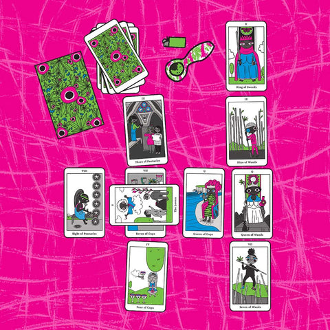 Four Twenty Tarot – kanapių tematikos 78 kortos su anglišku vadovu