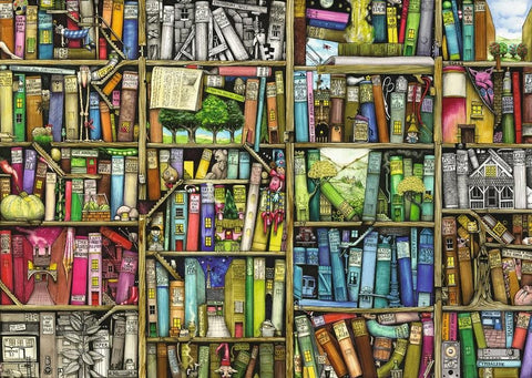 Puzzle 1000 Magical library - RAVENSBURGER dėlionė
