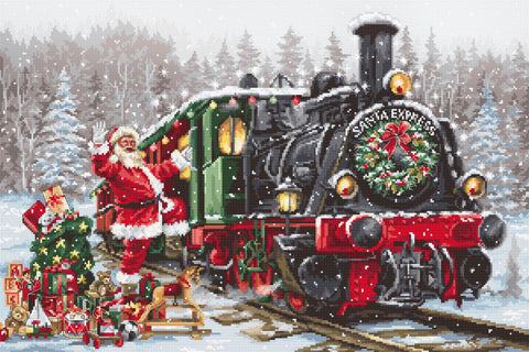 Luca - s: Santa`s Express SB2397 - siuvinėjimo kryželiu rinkinys - HOBI.LT 🇱🇹